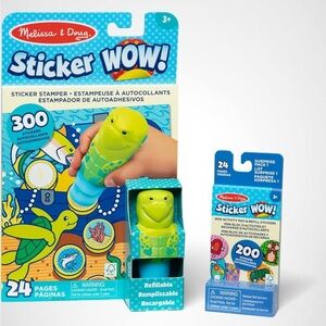 Melissa & Doug Sticker WOW! Stamper - Blue and Green